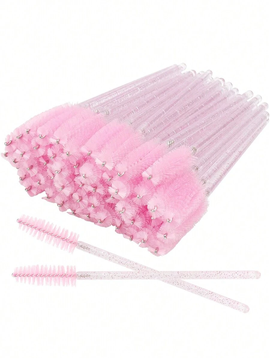 150/50入組水晶睫毛膏刷，一次性睫毛刷，適用於睫毛延伸和彩妝工具套件（多色） - 彩色 - 查看 1