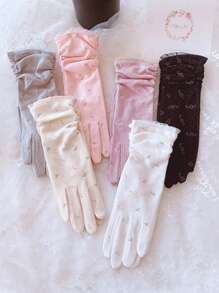 Women's Summer/Fall Anti-UV Touchscreen Driving Gloves For Electric Bike/Motorcycle, Thin And Mid-Length With Training And Stretching Function Summer - Multicolor - View 1