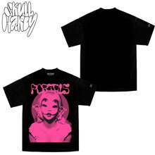 Playeras oversize Unisex Camisetas De Hombros Caidos Con Estampado - Negro - Ver 2