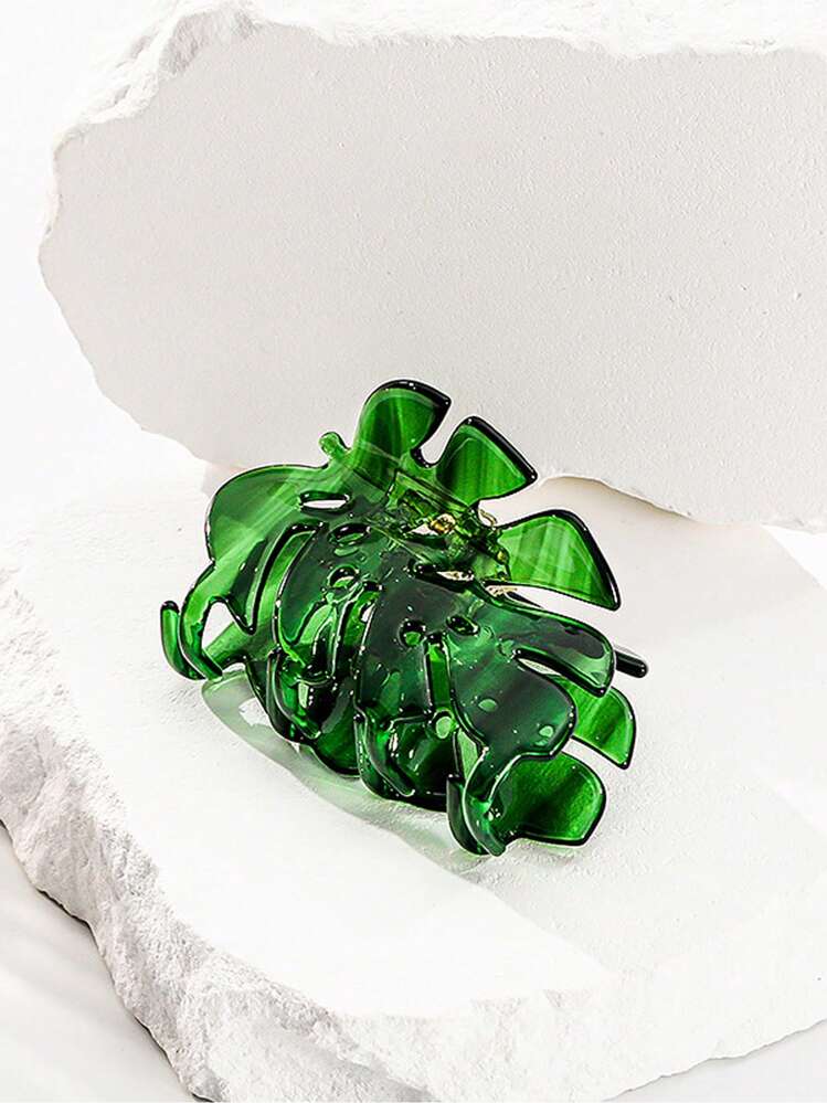 1 chiếc kẹp tóc bằng axetat hình lá, kẹp tóc thời trang và dễ thương dùng hàng ngày và chăm sóc cá nhân, kẹp tóc dopamine, kẹp hàm, kẹp tóc, kẹp cài tóc, phụ kiện tóc dễ thương, kẹp càng cua mùa thu đông cho trang phục đi nghỉ mát, mùa hè, đi biển dành cho nữ - Lá - Xem 13