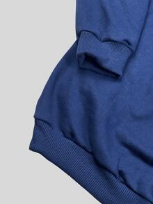 Women Sweatshirts - Màu xanh hải quân - Xem 4