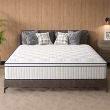 12/14 Inch Twin Full Queen King Mattress Pocket Spring Mattresses In A Box - trắng - Xem 3