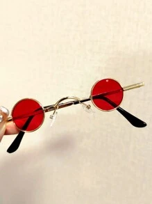 1 件红色 OOTD 多风格性感火焰红可选夏季可爱 Y2K 季节青睐经典颜色年轻女士时尚眼镜带心形水钻装饰万圣节圣诞节时尚基础秋冬女士服装商务休闲礼物 - 紅色 - 查看 9