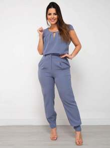 Women Two-Piece Outfits - Xám - Xem 2