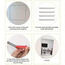 Self-Adhesive PVC Decorative Molding Line For Picture Frames, Mirrors, Edge Frames, PU & Gypsum Crown Molding And Ceiling Edges - One Volume - View 9