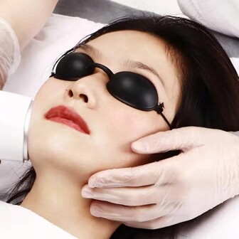 1/2pcs Soft Protective Eye Mask, Sunbathing Eye Mask, Protective Goggles For IPL Laser Hair Removal And Beauty Care, 200-1400nm UV Protection