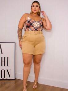 Women Shorts - Màu nâu  Mocha - Xem 1