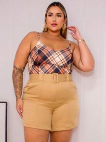 Women Shorts - Màu nâu  Mocha - Xem 2