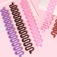 2pcs Hair Braiding Tool Set, With Tail Comb, Hairpins, And Fishbone Braider For Home Hair Styling - Multicolor - View 1