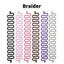 2pcs Hair Braiding Tool Set, With Tail Comb, Hairpins, And Fishbone Braider For Home Hair Styling - Multicolor - View 2