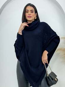 Women Coats - Navy Blue - View 1