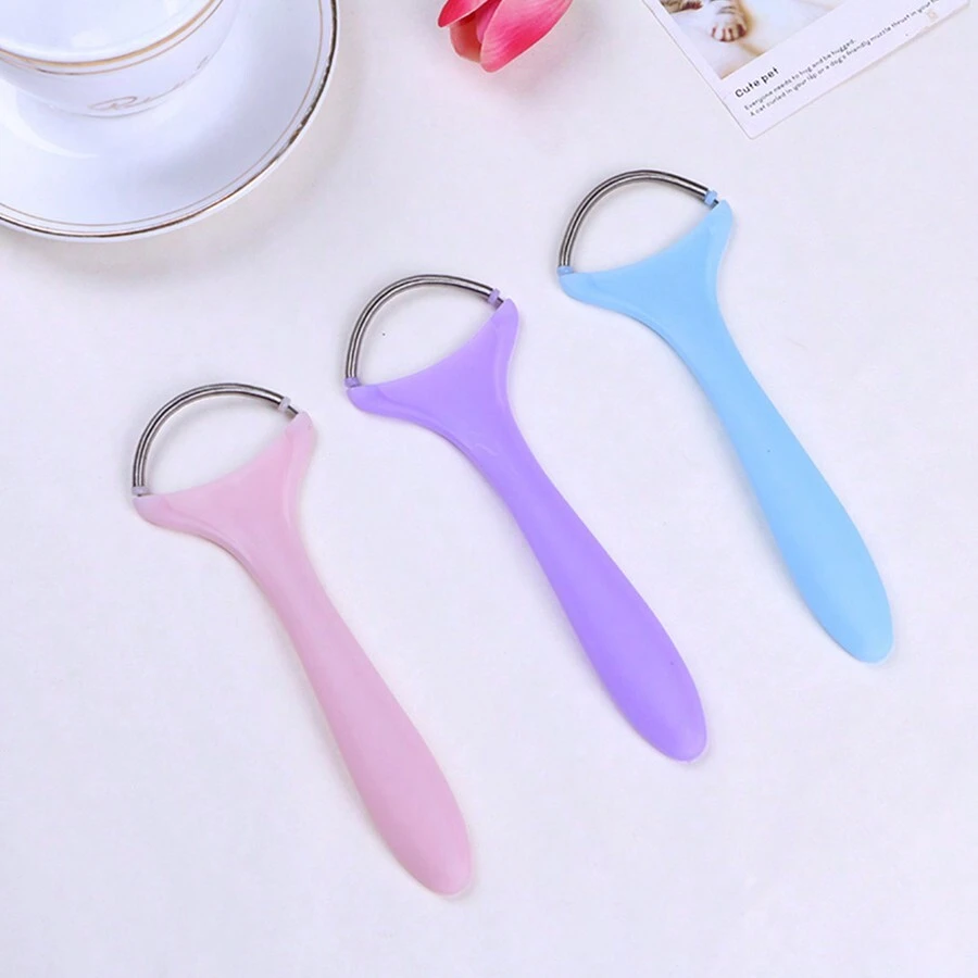 1 pièce Outil de fil à ressort unique pour épilation du visage, outil de nettoyage pour l'épilation des poils du visage - Multicolore - Voir 1