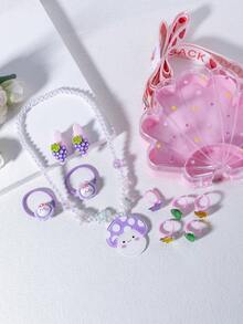 1套高端公主系列粉色手提盒包裝套裝，是孩子完美禮物 - 彩色 - 查看 8