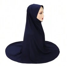 Modest Hijab Full Coverage Breathable Instant Hijabs, Convenient Elastic Sweat-Absorbent Muslim Headscarf For Women, Plus Size - Multicolor - View 12