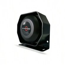 Siren Speaker 200 Watt 12V DC Compact Octangular Flat Speaker Compatible With 100W-200W Police Siren Box - Black - View 1