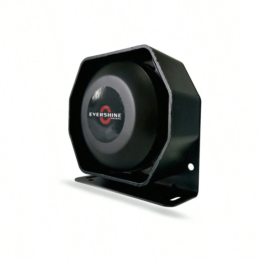 Siren Speaker 200 Watt 12V DC Compact Octangular Flat Speaker Compatible With 100W-200W Police Siren Box - Black - View 1