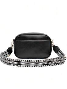 Túi đeo chéo đa năng cổ điển và thời trang, túi đeo vai có dây đeo vai có thể điều chỉnh, túi vuông nhỏ hai lớp có dây đeo rộng đơn giản và cực kỳ bắt mắt, thích hợp cho các chuyến công tác, đi làm, đi làm và đi mua sắm. - Xem 5