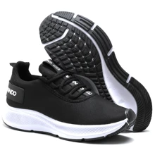 Men Sneakers - 黑與白 - 查看 5