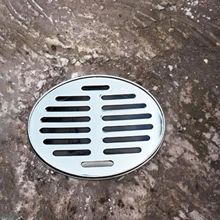 不锈钢银色圆形地漏盖，直径6、8、9、10厘米，带过滤网，适用于浴室、厨房和卫生间，防异味浴室配件，浴室工具 - 銀色 - 查看 7