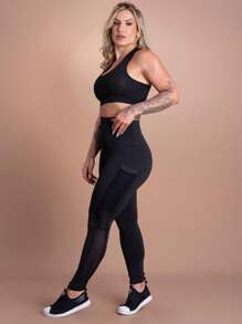 Women Sports Sets - 黑色 - 查看 2