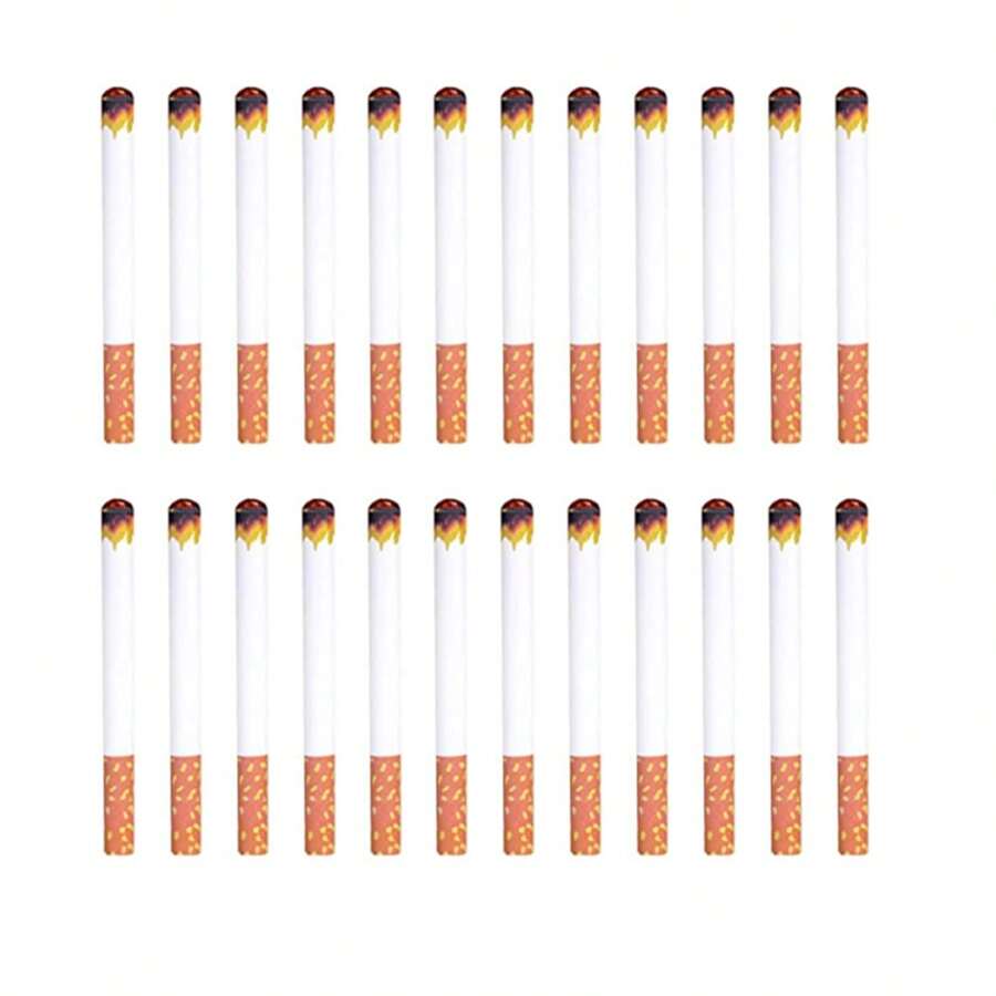 Cigarrillos falsos con humo - 3.25 pulgadas - Imitación de cigarrillos con un aspecto realista que emiten humo - Accesorio para broma, disfraz de Halloween, película o obra de teatro - Divertido regalo para bromas, juguete de novedad - Multicolor - Ver 1