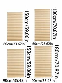 1pc Zebra Roller Blind Room Darkening Window Curtain, Suitable For French Doors And Windows In Kitchens And Bathrooms, Wave Shaped Pleated Sun Shade Cut To Size Short Window Curtain - White - View 2