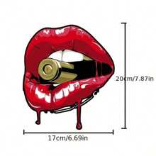 1 pegatina para coche, pegatina para el Body de la ventana del coche con diseño de labios de caricatura, pegatina para rayones de la cola del coche, decoración de coche, accesorios para mujeres