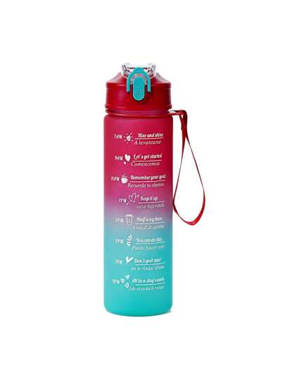 1pc 800ml Cute Portable Bicycle Straw Cup, Perfect Gift For Girls, Office, Home, Outdoor, Mountain Climbing, Travel, Sports