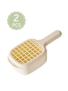 1入/2入組帶手柄水果清洗籃，搖擺式排水籃，帶塑料濾網的蔬果洗菜盆，可用於清洗和存儲水果和蔬菜，適用於瀝水和存儲莓果、廚房、夏日沙灘派對、食品、露營、組織、室內裝飾、廚房用品 - 彩色 - 查看 10