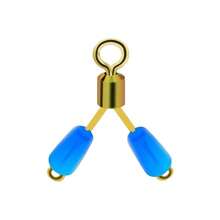 Bộ 5 Móc Đôi Contactor Dòng Thiết Bị Không Gian Phân Nhánh 8 Loại Không Gian Đậu Dòng Xoay Dụng Cụ Phụ Kiện Câu Cá - Màu xanh lam - Xem 8