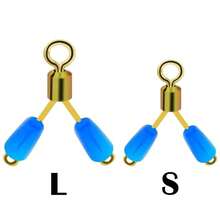 Bộ 5 Móc Đôi Contactor Dòng Thiết Bị Không Gian Phân Nhánh 8 Loại Không Gian Đậu Dòng Xoay Dụng Cụ Phụ Kiện Câu Cá - Màu xanh lam - Xem 2