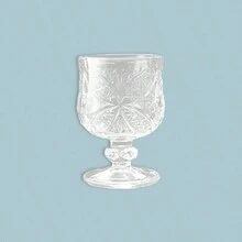 创意复古白葡萄酒杯，金色高脚雕花杯，极具吸引力的迷你高脚杯，适用于烈酒和甜酒，家用 - 多款 - 查看 13