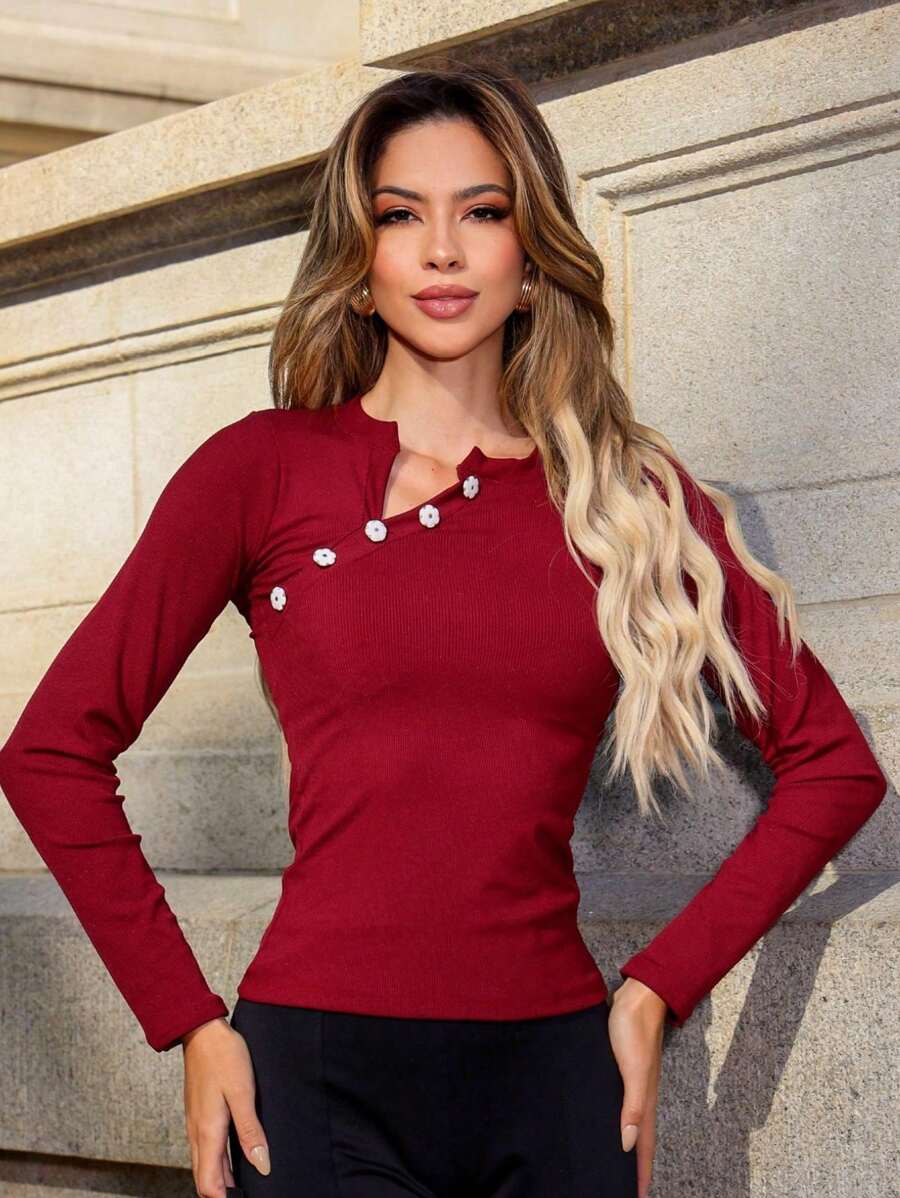 Women T-Shirts - 紅色 - 查看 1