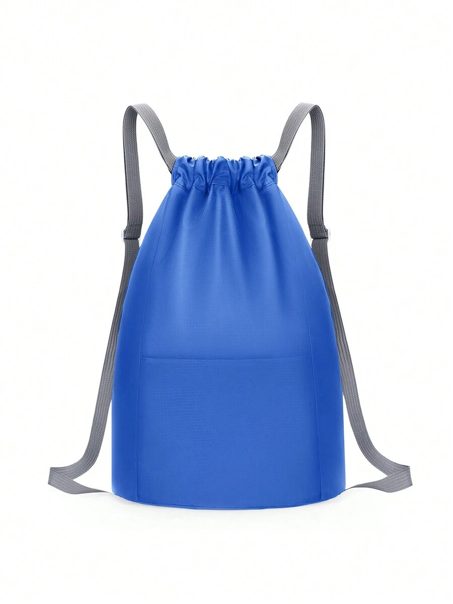 新品 防溅 运动健身 轻便易携 肩带 便携式 可折叠 超轻背包 尺寸 28 厘米 * 14 厘米 * 46 厘米 父亲节礼物 爸爸 大学书包 书包 抽绳背包 背包 学校背包 假日 周末 暑假 随身携带 实用 大容量 帆布 蓝色礼物 个性化礼物 男士 男朋友 丈夫 - 藍色 - 查看 1