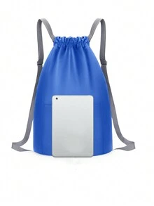 新品 防溅 运动健身 轻便易携 肩带 便携式 可折叠 超轻背包 尺寸 28 厘米 * 14 厘米 * 46 厘米 父亲节礼物 爸爸 大学书包 书包 抽绳背包 背包 学校背包 假日 周末 暑假 随身携带 实用 大容量 帆布 蓝色礼物 个性化礼物 男士 男朋友 丈夫 - 藍色 - 查看 5