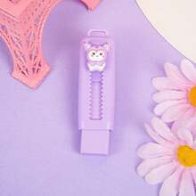 1pc Cartoon Retractable Rubber Eraser, Cute Drawing Exam 4B Stretchable Eraser, Creative Stationery - Multicolor - View 13
