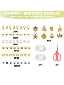 4800 pièces Kit de fabrication de bracelet en perles d'argile de polymère avec 48 couleurs, comprenant des pendentifs DIY, pour des cadeaux d'artisanat et la création de bijoux DIY
