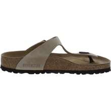 BIRKENSTOCK Gizeh Womens Leather Buckle Thong Sandals - Waxy Leather/tobbaco Brown - View 3