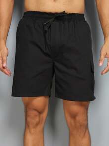 Men Shorts - 黑色 - 查看 4