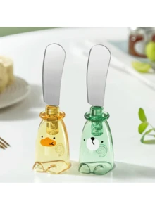 1入組廚房奶油刀-適用於撫平麵包、乳酪、果醬、花生醬、奶油等，直立廣損刀 - 彩色 - 查看 5