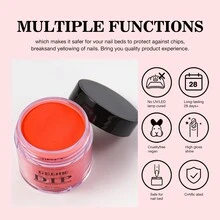 Gelhr 30g DIP Powder，夏季橘黃燃橙色，DIP Powder DIY沙龍禮物女性專用，無需使用美甲燈，指甲DIY沙龍，適用於年輕女性 - 彩色 - 查看 7