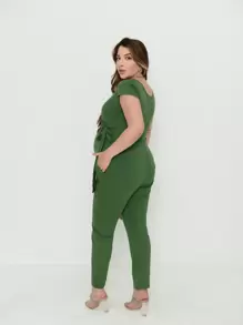 Maternity Jumpsuits - 仙人掌綠 - 查看 3