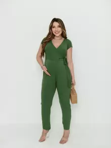 Maternity Jumpsuits - 仙人掌綠 - 查看 5