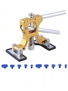 牙科拉手套件 - 可調式拔牙工具未塗裝凹槽修復套件，適用於汽車中的大型和小型凹槽拆除 - 黃色 - 查看 10