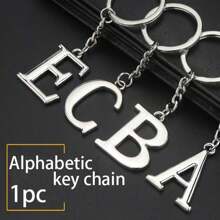 1pc High-End Elegant Gold Letter Keychain, Letter A-Z Three-Dimensional Pendant,Pair With Rhinestone Cherry Pendant, Fashionable Alloy Keychain Ring, Backpack Charm Car Keychain, Perfect Accessory For Women's Daily Use, Couple Gift, Classic And Simple Keychain, Decoration, Bag Accessories, Suitable For Giving To Friends, Family, Lovers, Girlfriends, Important Gifts, Holiday Souvenirs,Birthday Gifts, Christmas Gifts