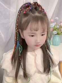 10pcs Hair Braids Assorted Gradient Color Hair Wrap String DIY Braid Hair Accessories Hair Jewelry Gifts For Girl And Teen Girls - Multicolor - View 6