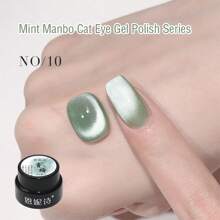 annies 海洋日10色薄荷色瑪姆博玻璃珠貓眼凝膠指甲油5g,全息閃粉反光磁性貓爪凝膠沙龍特殊指甲裝飾 - 彩色 - 查看 13