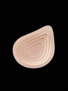 1 par de almohadillas de aumento para el pecho engrosadas, prótesis de pecho falso ligero de esponja de látex para uso postoperatorio, almohadillas de sujetador transpirables para usar después de una mastectomía - Albaricoque - Ver 9
