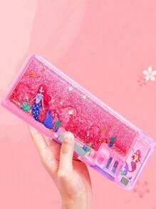 1入多功能筆袋,原子筆盒,可變形密碼鎖,雙層文具盒 - 粉色 - 查看 6