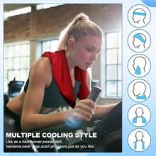 Khăn tắm có mũ trùm đầu cho nam, Khăn làm mát thấm hút khô nhanh cho cổ và mặt, Kem chống nắng quấn cổ mát chống tia cực tím, Khăn mát khi tập thể dục cắm trại và đi xe đạp cho thời tiết nóng - màu đen - Xem 5